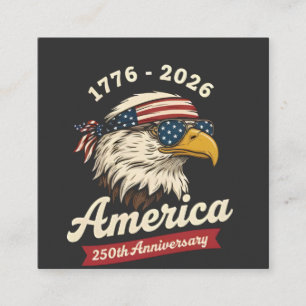 America 250Th anniversary USA Eagle Bird 1776 2026 Square Business Card