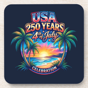 America 250th anniversary USA Palm Beach Coaster