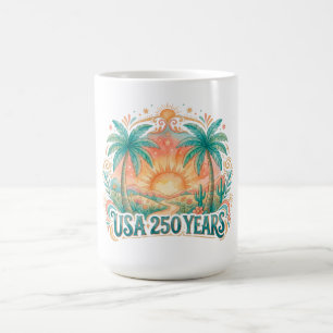 America 250th anniversary USA Palm Beach Coffee Mug