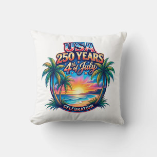 America 250th anniversary USA Palm Beach Cushion
