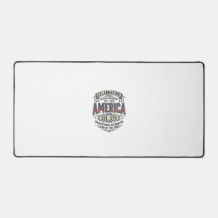 America 250th Anniversary Vintage Patriotic Shirt Desk Mat