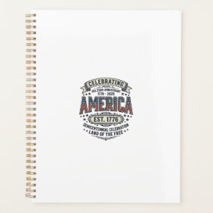 America 250th Anniversary Vintage Patriotic Shirt Planner