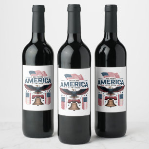 america 250th anniversary wine label