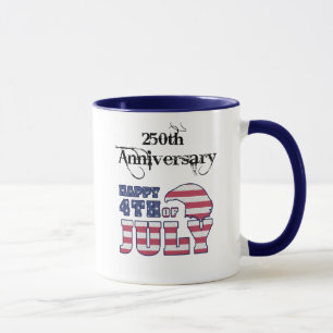 America 250th Birthday Anniversary Mug