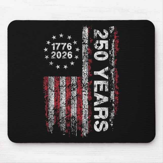 America 250th Birthday Us Flag 250 Years We The Pe Mouse Mat (Front)