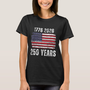 America 250th Birthday Us Flag Happy 250 Years Arm T-Shirt