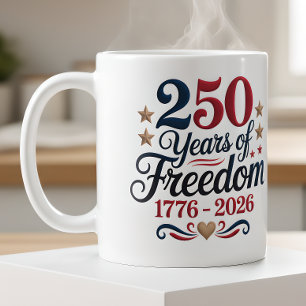 America 250th coffee mug