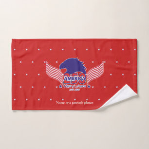 America 250th-Spirit of Freedom-On Red Bath Towel Set