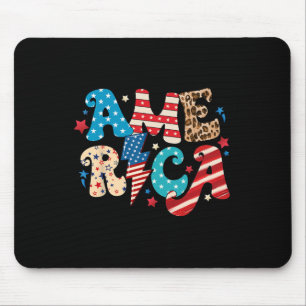 America 4th Of July Independence Day 1776 Vintage Mouse Mat