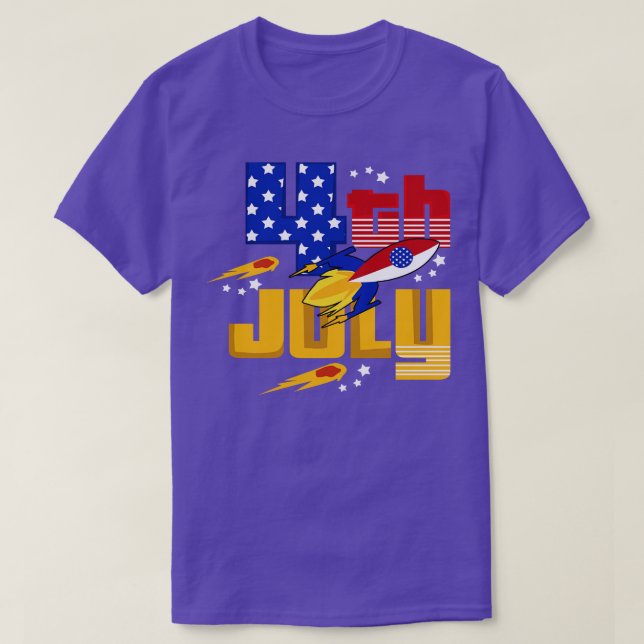 America 4th of July Patriotic holiday (2) T-Shirt (Design Front)