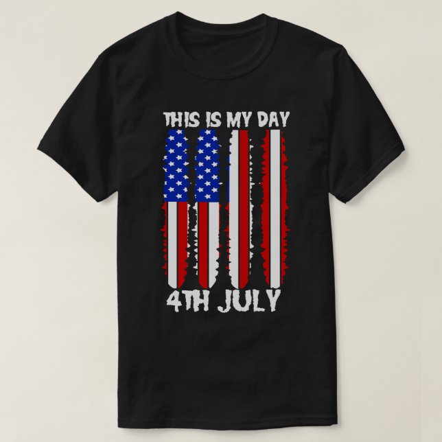 America 4th of July Patriotic holiday (9) T-Shirt (Design Front)