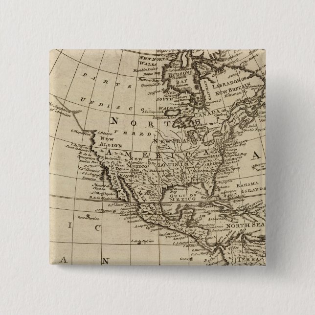 America 6 15 cm square badge (Front)