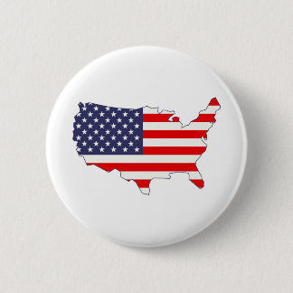 America 6 Cm Round Badge