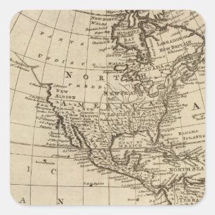 America 6 square sticker