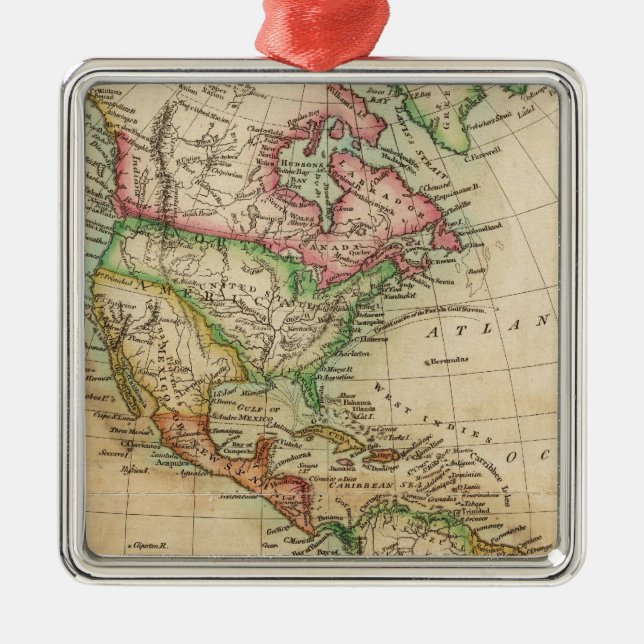 America 8 metal tree decoration (Front)
