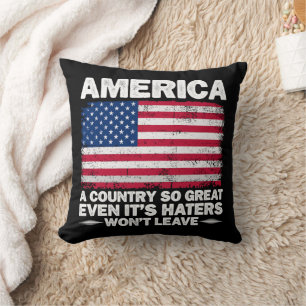 America A Country So Great Usa Flag Retired Father Cushion