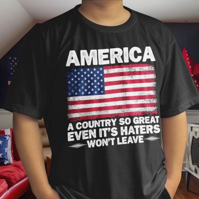 America A Country So Great Usa Flag Retired Father T-Shirt (Creator Uploaded)