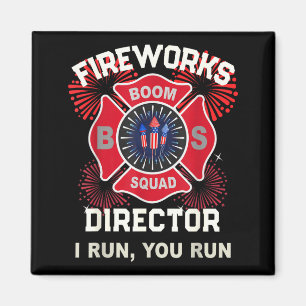 America af firework director run boom squad magnet