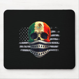 America American Mexican Pride Flag Mexico Roots H Mouse Mat