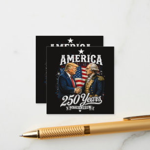 America Anniversary 250th Trump Washington Enclosure Card