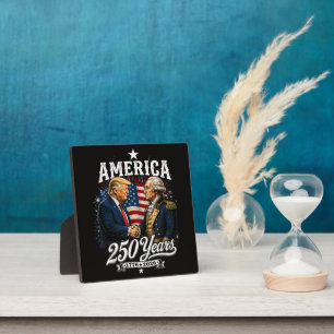 America Anniversary 250th Trump Washington Plaque