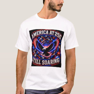 America at 250 Still Soaring Patriotic Eagle Spira T-Shirt