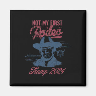 America Back Trump Cowboy Rodeo Election 2024 1 Magnet