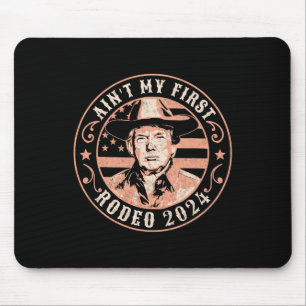America Back Trump Cowboy Rodeo Election 2024 Mouse Mat