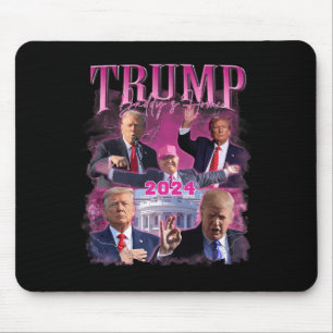 America Back Us American Flag Trump 2024 Mouse Mat