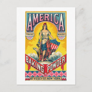 America Baking Powder Postcard