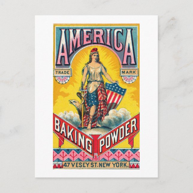 America Baking Powder Postcard (Front)