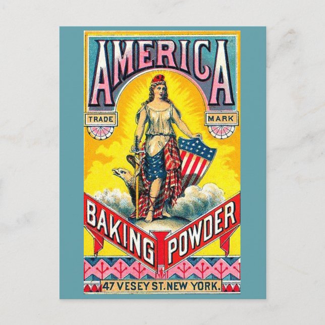 America Baking Powder Postcard (Front)
