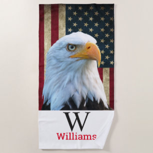 AMERICA BALD EAGLE  Beach Towel