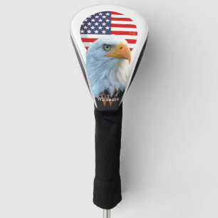 AMERICA BALD EAGLE YELLOW Monogram   Golf Head Cover