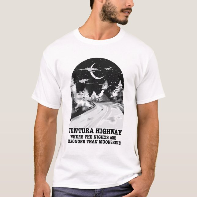 America Band Ventura Highway Nights T-Shirt (Front)