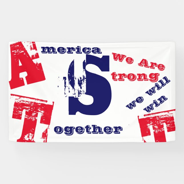 America Be Strong Banner (Horizontal)