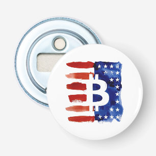 America Bitcoin (Painting No. 8) Bottle Opener