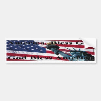 America Bless God II Bumper Sticker