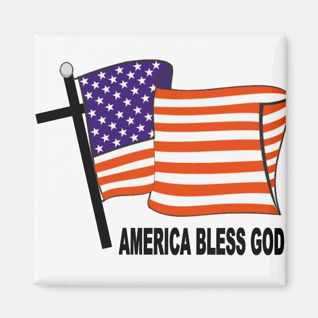 America Bless God Magnet (Front)