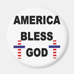 America Bless God Magnet
