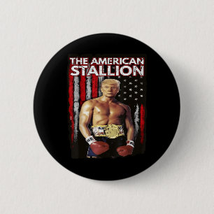 America Boxer Trump Rocky Trump Meme Trump 2024 , 6 Cm Round Badge