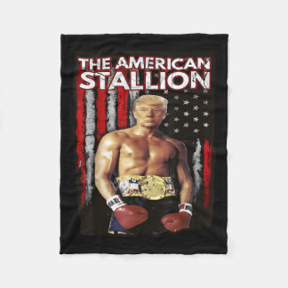 America Boxer Trump Rocky Trump Meme Trump 2024 , Fleece Blanket