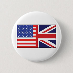 America Britain 6 Cm Round Badge