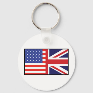 America Britain Key Ring