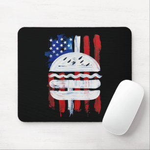 America Burger (Black Painting No. 1) Mouse Mat
