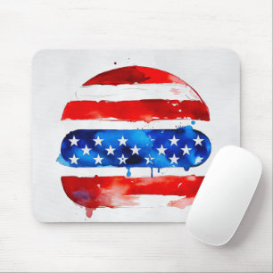 America Burger (White Painting No. 2) Mouse Mat