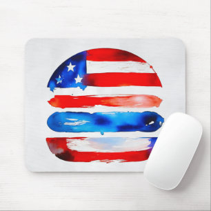 America Burger (White Painting No. 3) Mouse Mat