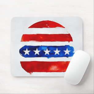 America Burger (White Painting No. 4) Mouse Mat