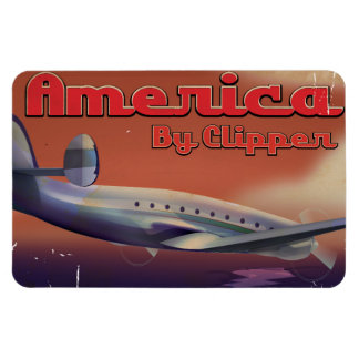 America by Clipper vintage travel poster Magnet