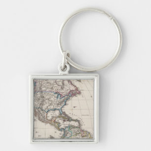 America by Stieler Key Ring